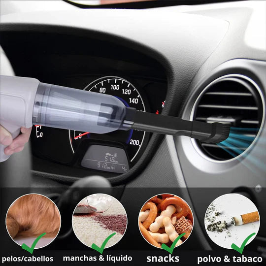Mini aspirador 5 en 1 | Limpia, sopla e infla™