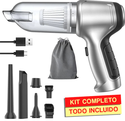 Mini aspirador 5 en 1 | Limpia, sopla e infla™