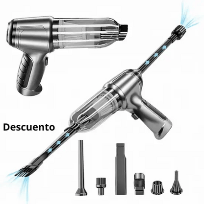 Mini aspirador 5 en 1 | Limpia, sopla e infla™
